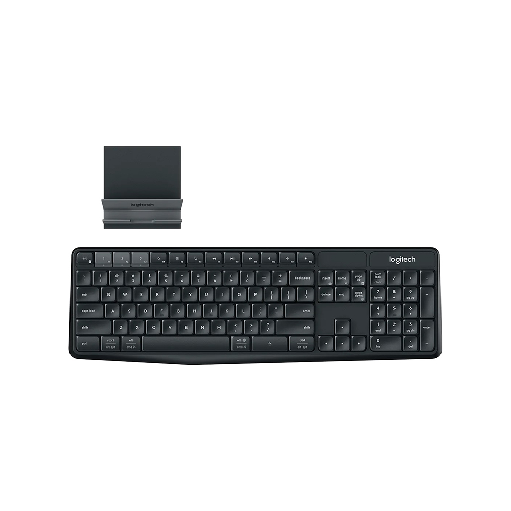 Logitech K375s Multi-Device Wireless Keyboard and Stand Combo - Black Logitech K375s Multi-Device Wireless Keyboard and Stand Combo - Black