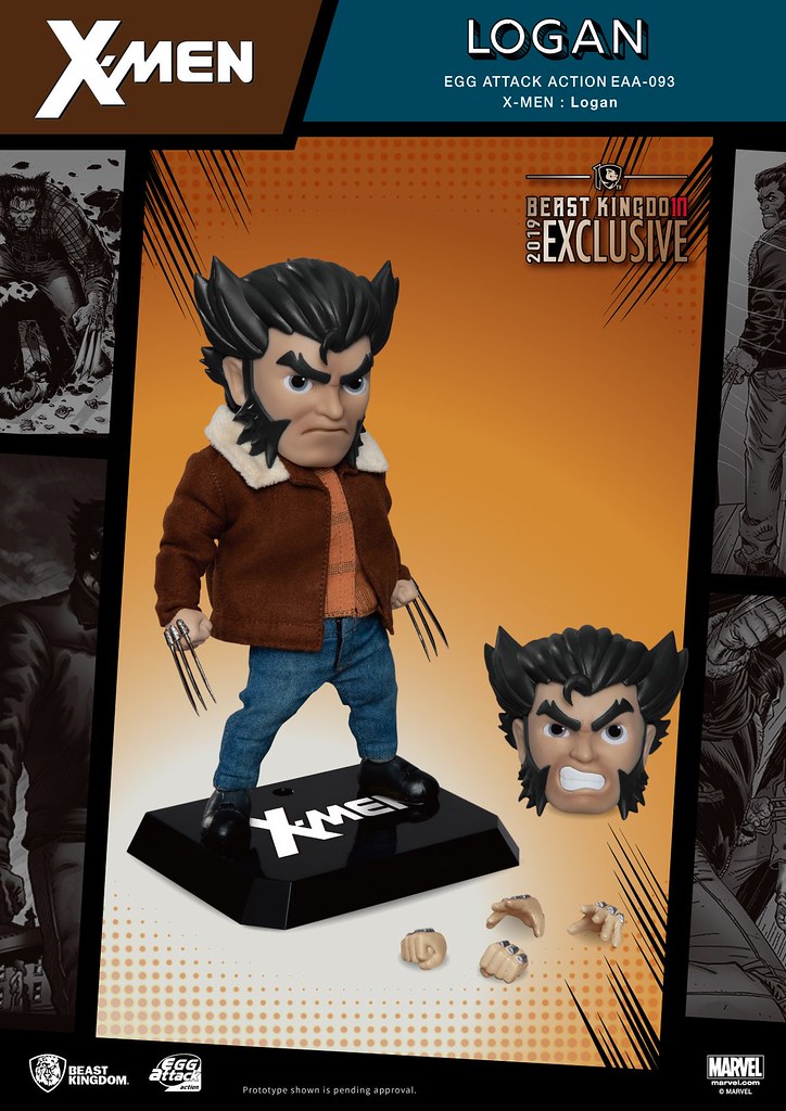 [Beast-Kingdom 10th Anniversary Limited Edition] EAA-093 Marvel X-Men Logan Wolverine Egg Action Figure