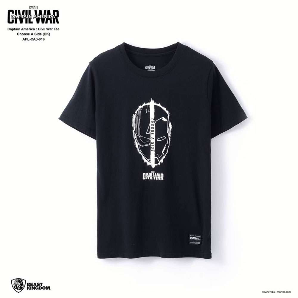 Marvel Captain America: Civil War Tee Choose A Side - Black, Size S (APL-CA3-016) Marvel Captain America: Civil War Tee Choose A Side - Black, Size S (APL-CA3-016)
